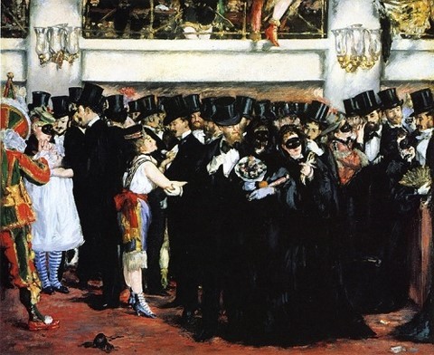 Édouard Manet –Masked Ball at the Opera, 1873-74